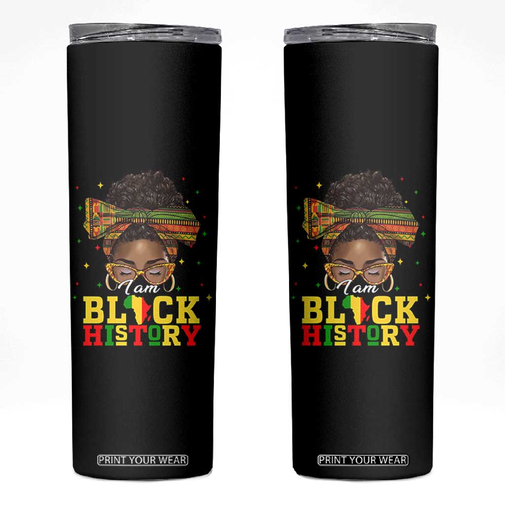 Black History Month Skinny Tumbler Messy Pun Afro African American TS14 Black Print Your Wear