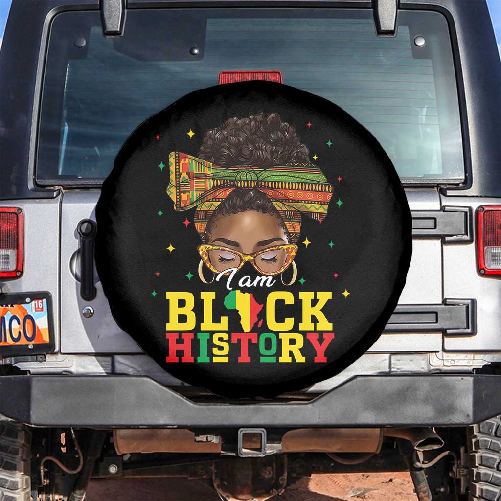 Black History Month Spare Tire Cover Messy Pun Afro African American TS14 No hole Black Print Your Wear
