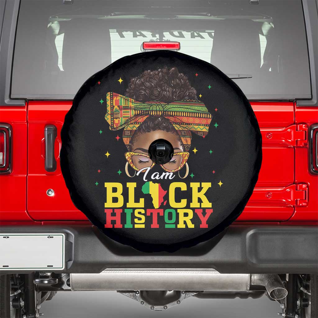 Black History Month Spare Tire Cover Messy Pun Afro African American TS14 Black Print Your Wear