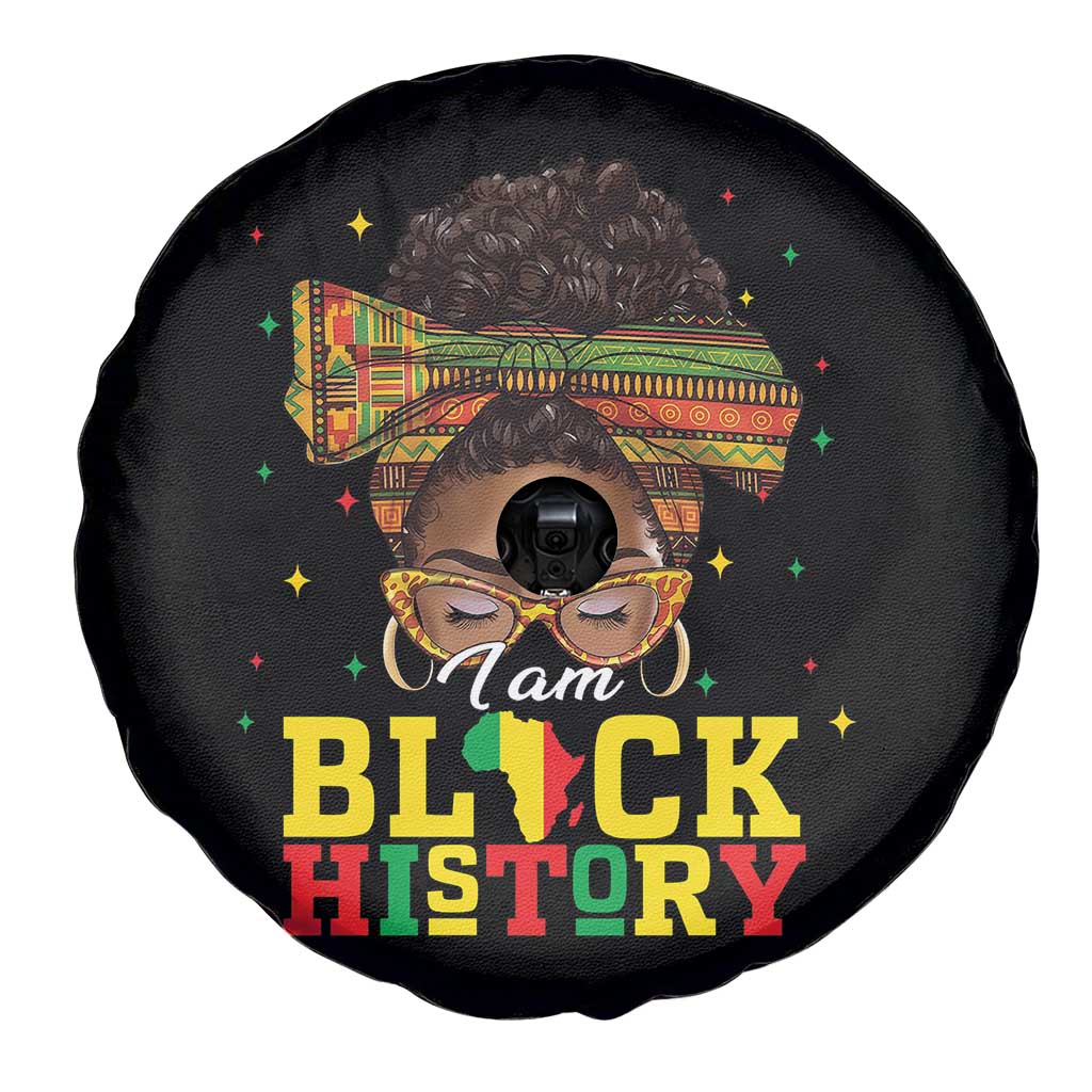 Black History Month Spare Tire Cover Messy Pun Afro African American TS14 Print Your Wear