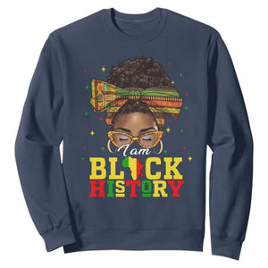 Black History Month Sweatshirt Messy Pun Afro African American TS14 Navy Print Your Wear