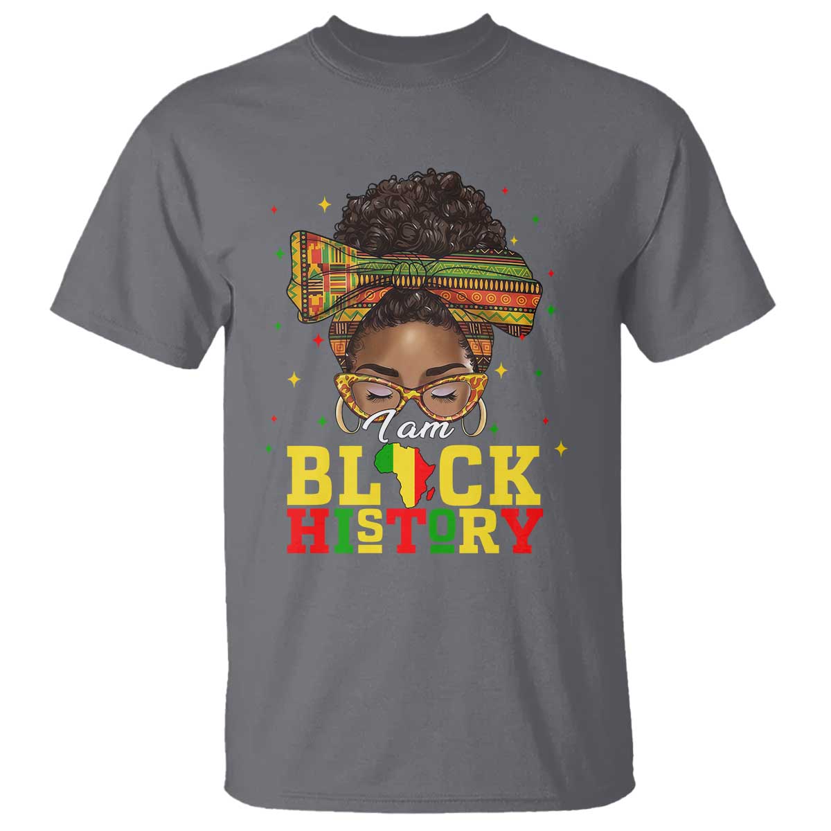 Black History Month T Shirt Messy Pun Afro African American TS14 Charcoal Print Your Wear