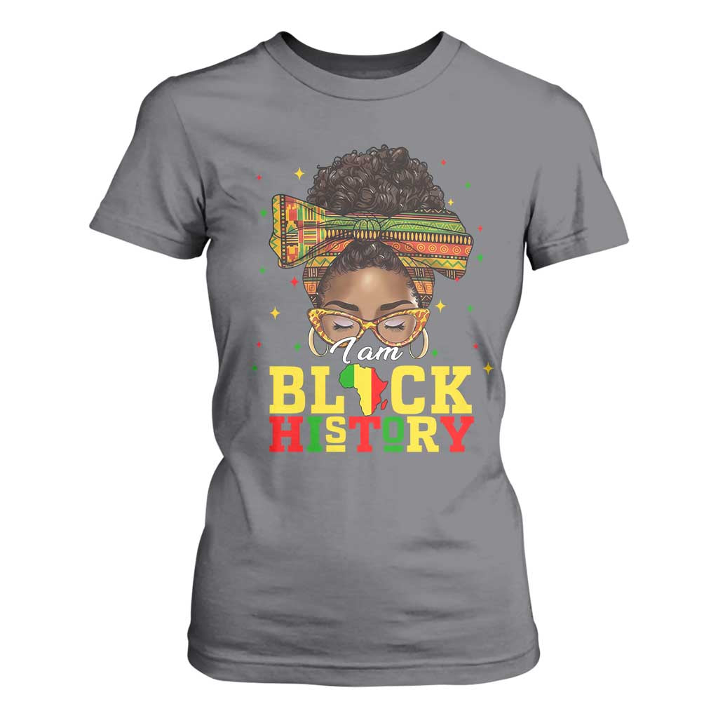 Black History Month T Shirt For Women Messy Pun Afro African American TS14 Charcoal Print Your Wear