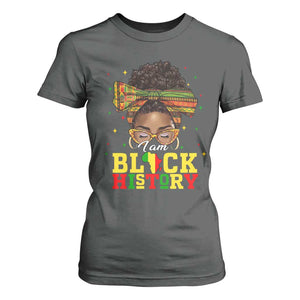 Black History Month T Shirt For Women Messy Pun Afro African American TS14 Dark Heather Print Your Wear