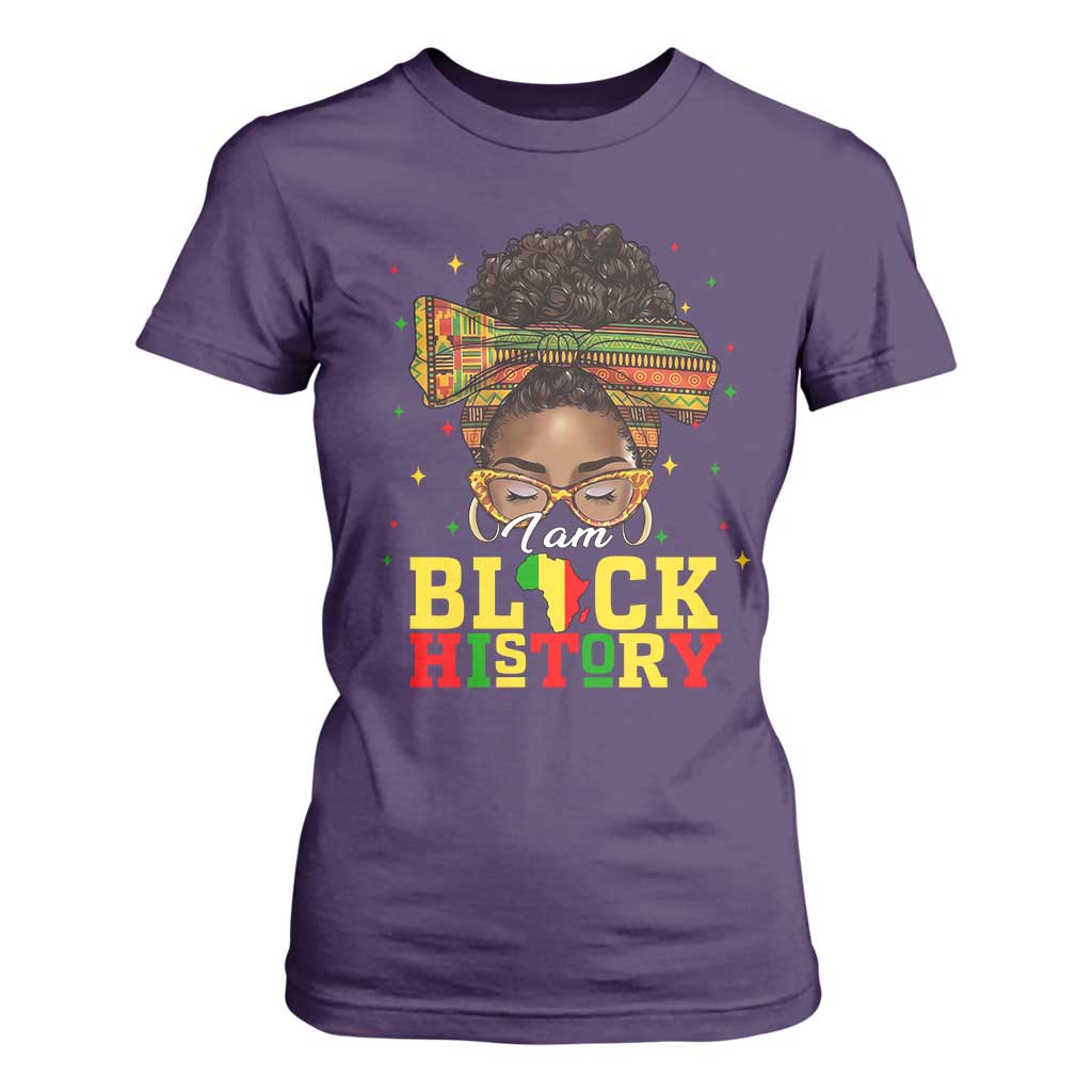 Black History Month T Shirt For Women Messy Pun Afro African American TS14 Purple Print Your Wear