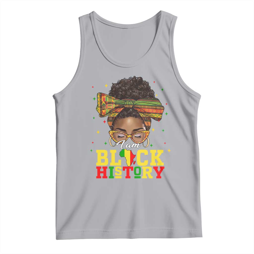Black History Month Tank Top Messy Pun Afro African American TS14 Athletic Heather Print Your Wear