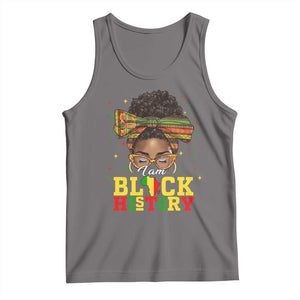 Black History Month Tank Top Messy Pun Afro African American TS14 Deep Heather Print Your Wear