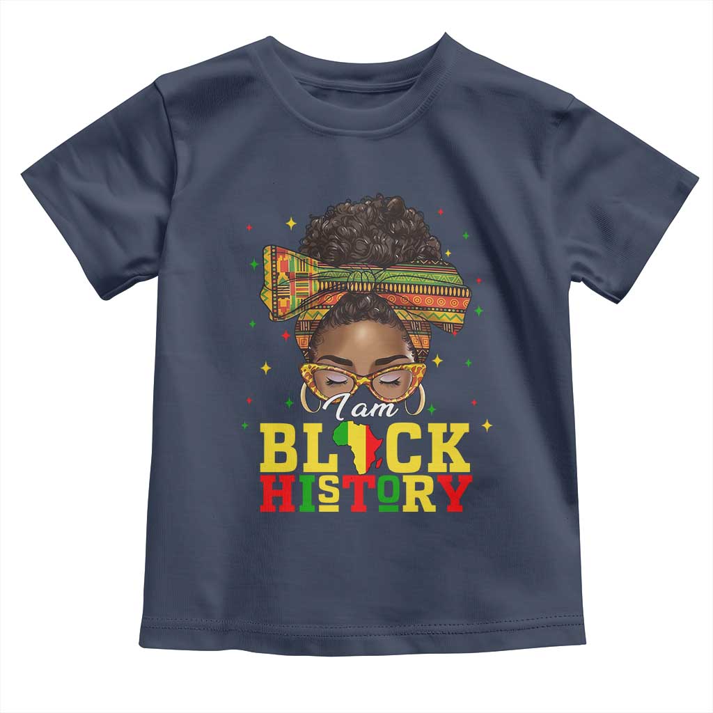 Black History Month Toddler T Shirt Messy Pun Afro African American TS14 Navy Print Your Wear