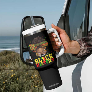 Black History Month Tumbler With Handle Messy Pun Afro African American TS14 Print Your Wear