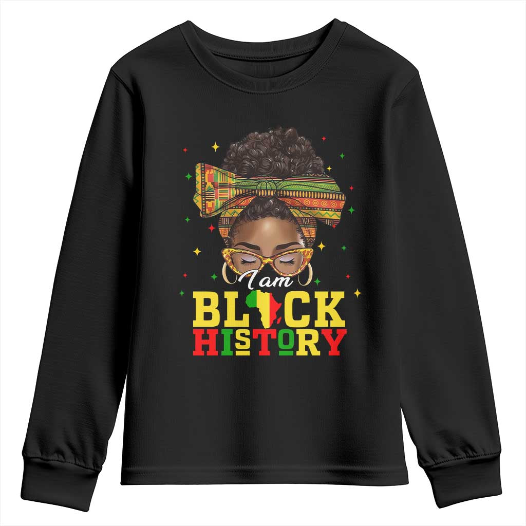 Black History Month Youth Sweatshirt Messy Pun Afro African American TS14 Black Print Your Wear