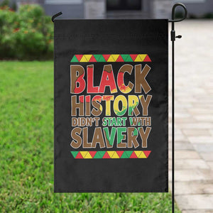 Black History Month Garden Flag Black History Month Didn't Start With Slavery TS14 Print Your Wear