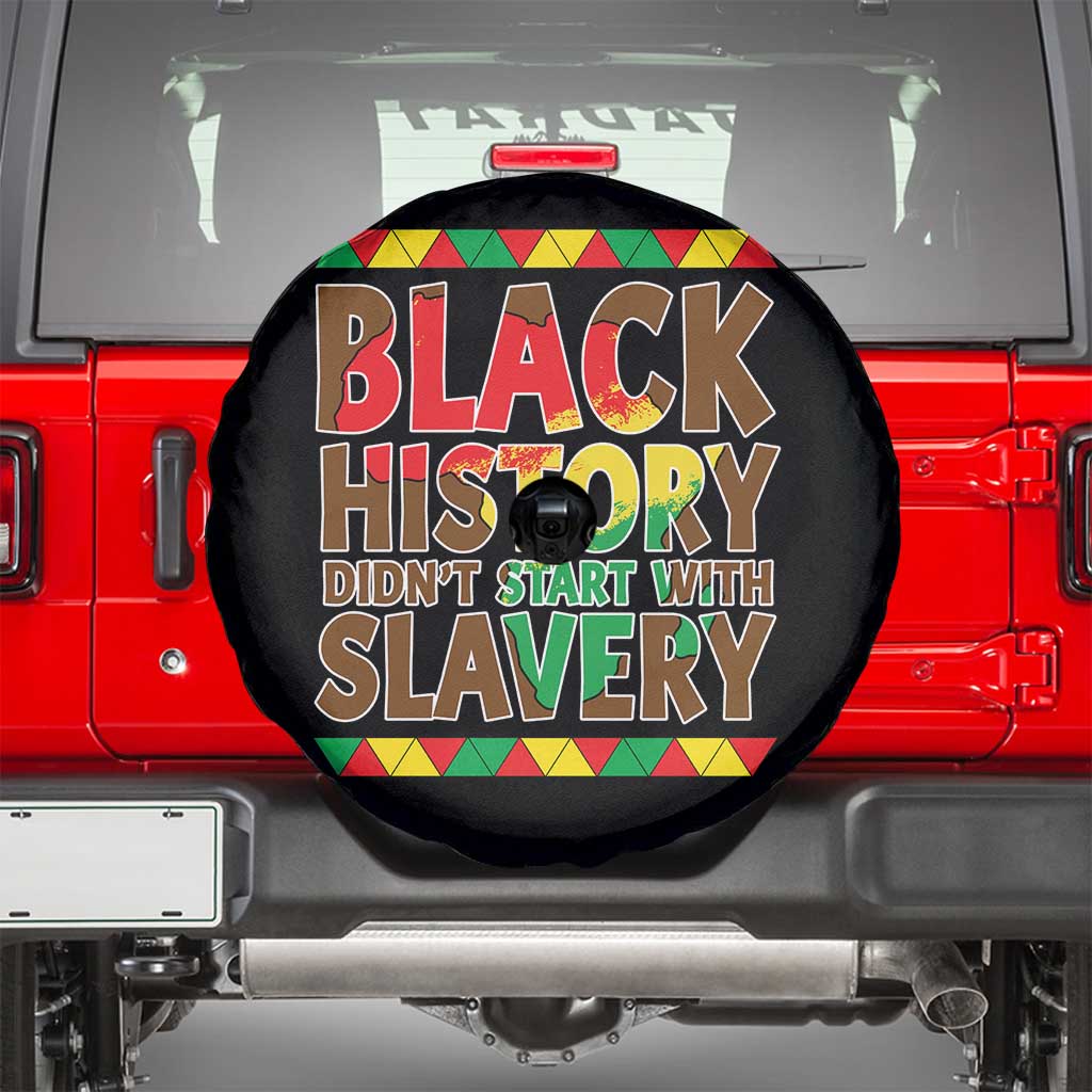 Black History Month Spare Tire Cover Black History Month Didn't Start With Slavery TS14 Black Print Your Wear