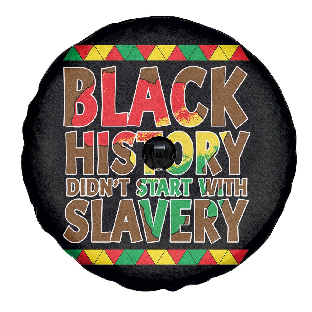 Black History Month Spare Tire Cover Black History Month Didn't Start With Slavery TS14 Print Your Wear