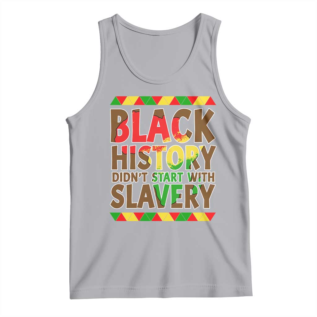 Black History Month Tank Top Black History Month Didn't Start With Slavery TS14 Athletic Heather Print Your Wear