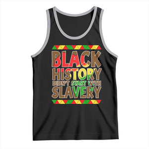Black History Month Tank Top Black History Month Didn't Start With Slavery TS14 Black Athletic Heather Print Your Wear