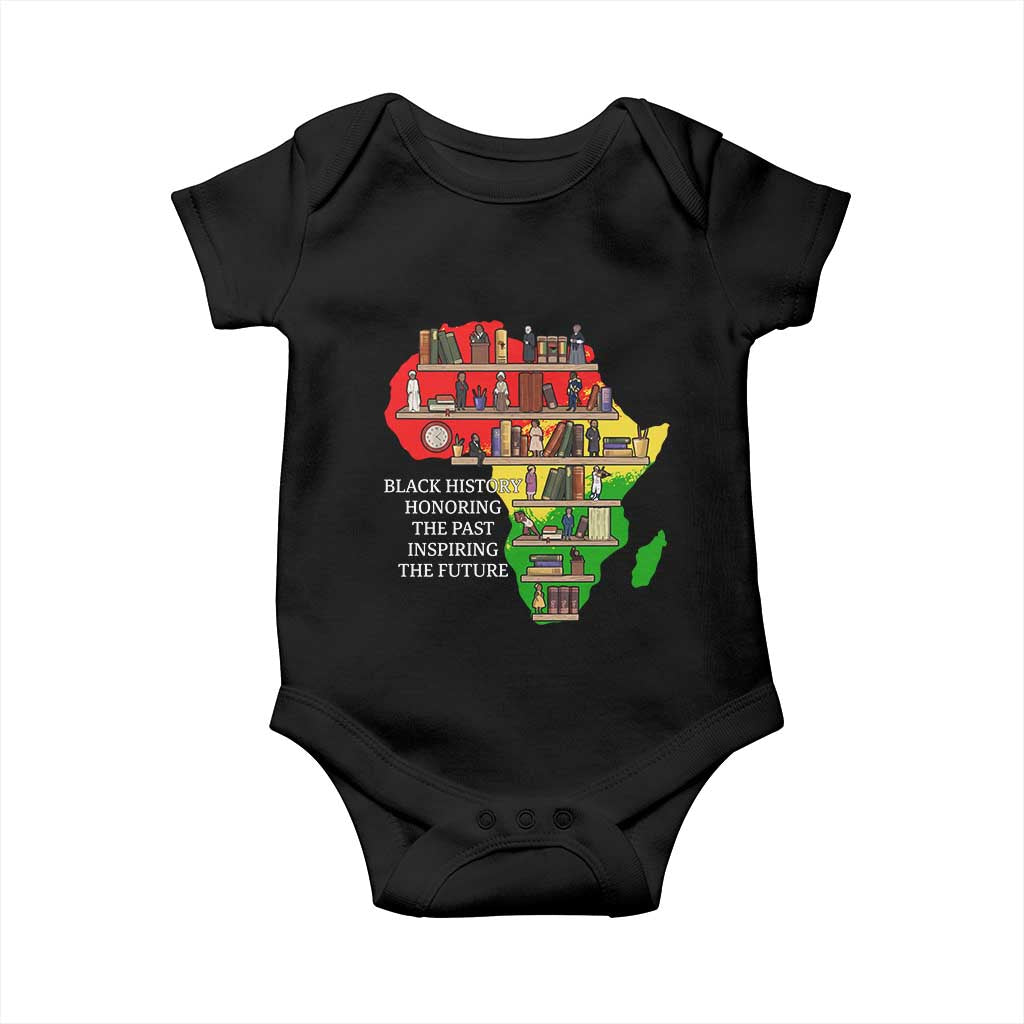 Black History Teacher Baby Onesie Black History Honoring The Past Inspiring The Future TS14 Black Print Your Wear