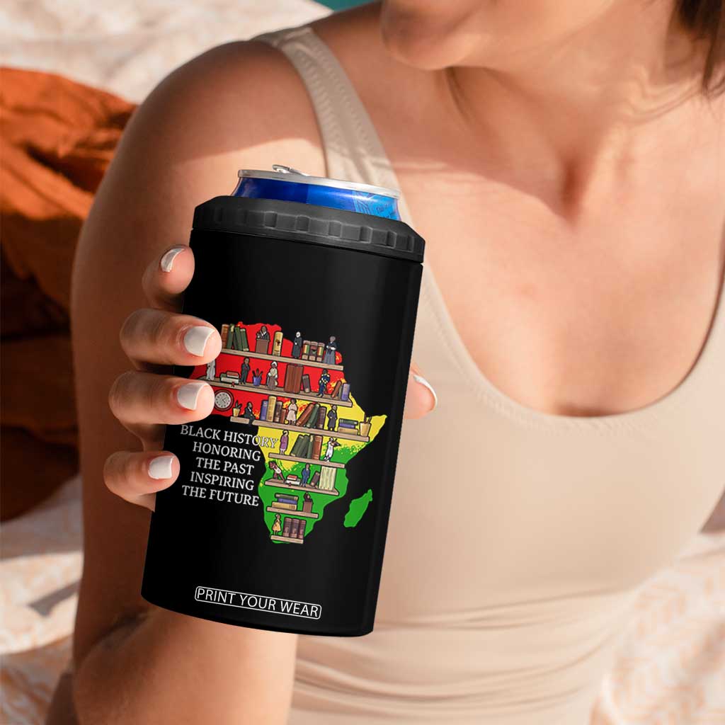 Black History Teacher 4 in 1 Can Cooler Tumbler Black History Honoring The Past Inspiring The Future TS14 Print Your Wear