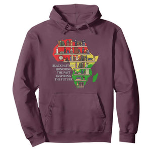 Black History Teacher Hoodie Black History Honoring The Past Inspiring The Future TS14 Maroon Print Your Wear