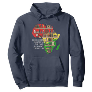 Black History Teacher Hoodie Black History Honoring The Past Inspiring The Future TS14 Navy Print Your Wear