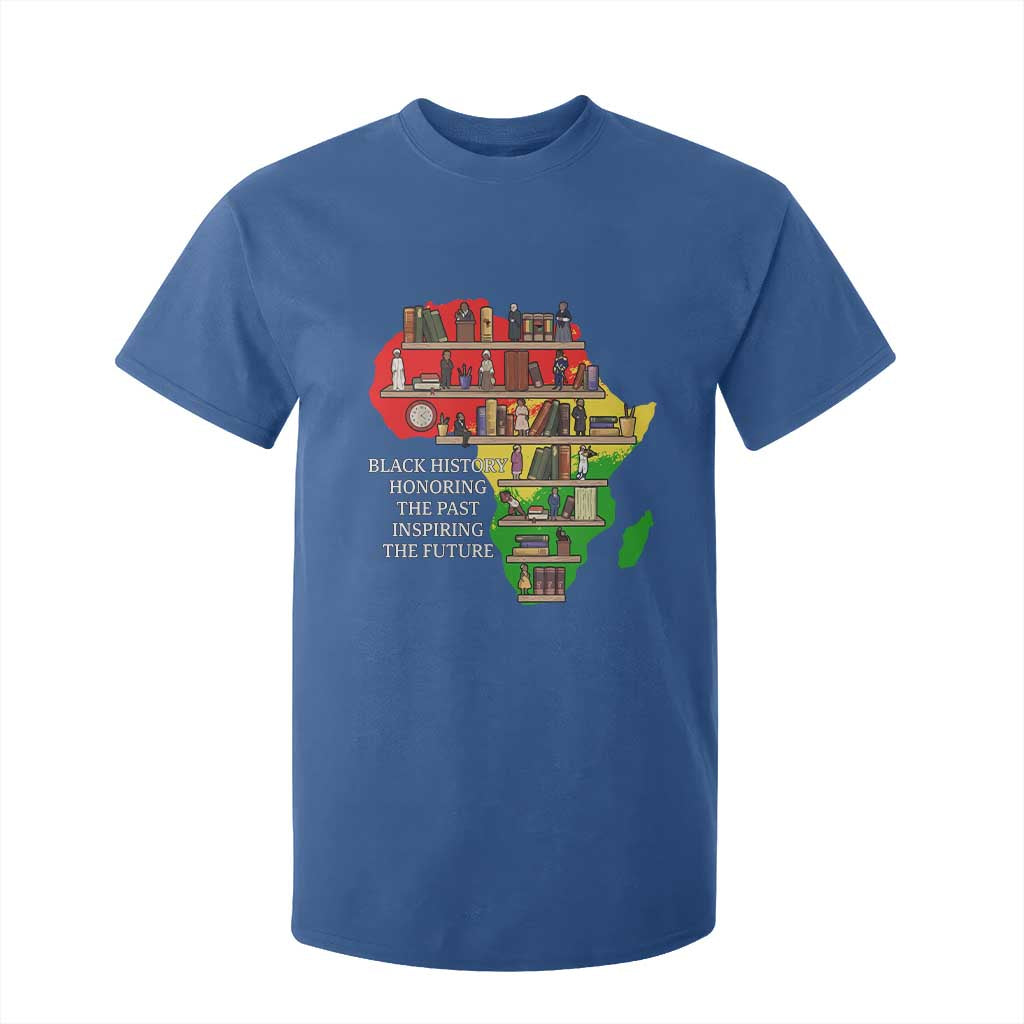 Black History Teacher T Shirt For Kid Black History Honoring The Past Inspiring The Future TS14 Royal Blue Print Your Wear