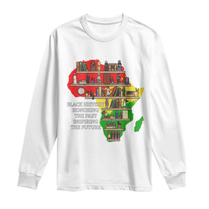 Black History Teacher Long Sleeve Shirt Black History Honoring The Past Inspiring The Future TS14 White Print Your Wear