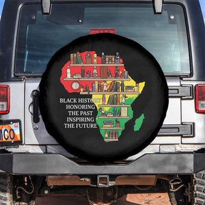 Black History Teacher Spare Tire Cover Black History Honoring The Past Inspiring The Future TS14 No hole Black Print Your Wear