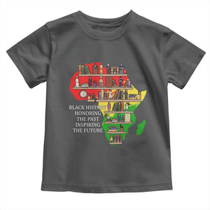 Black History Teacher Toddler T Shirt Black History Honoring The Past Inspiring The Future TS14 Dark Heather Print Your Wear