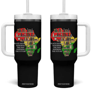 Black History Teacher Tumbler With Handle Black History Honoring The Past Inspiring The Future TS14 One Size: 40 oz Black Print Your Wear
