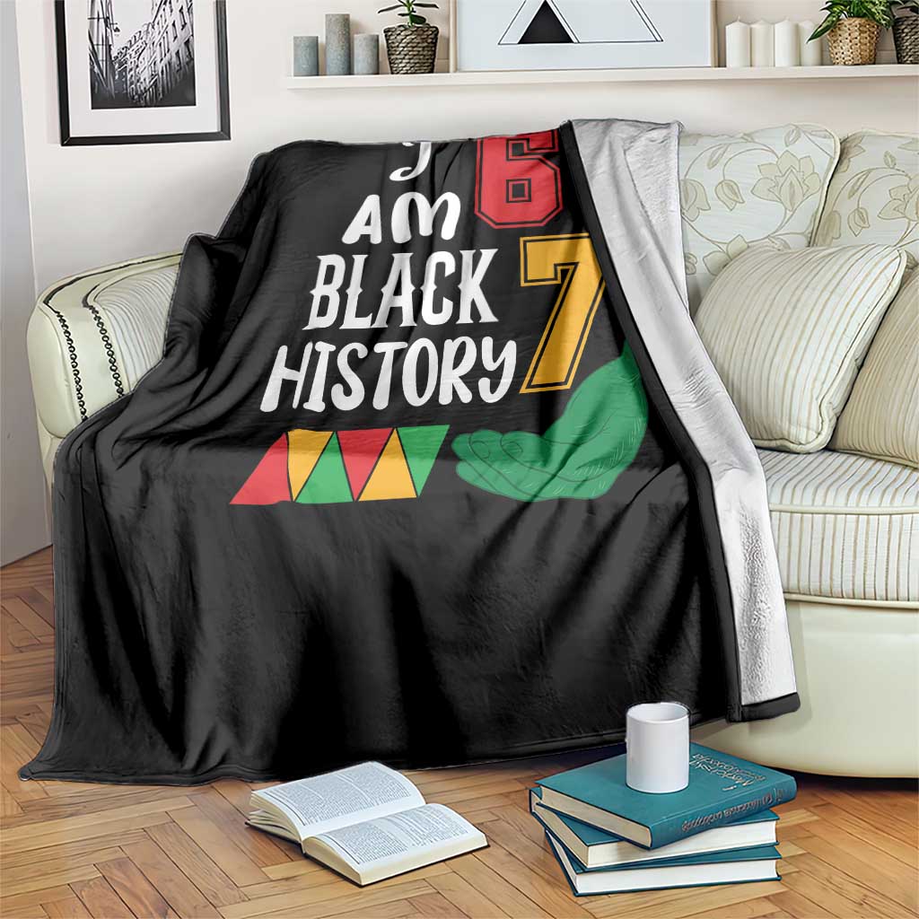 Funny Six Seven African American Throw Blanket Black History Month TS14 Print Your Wear