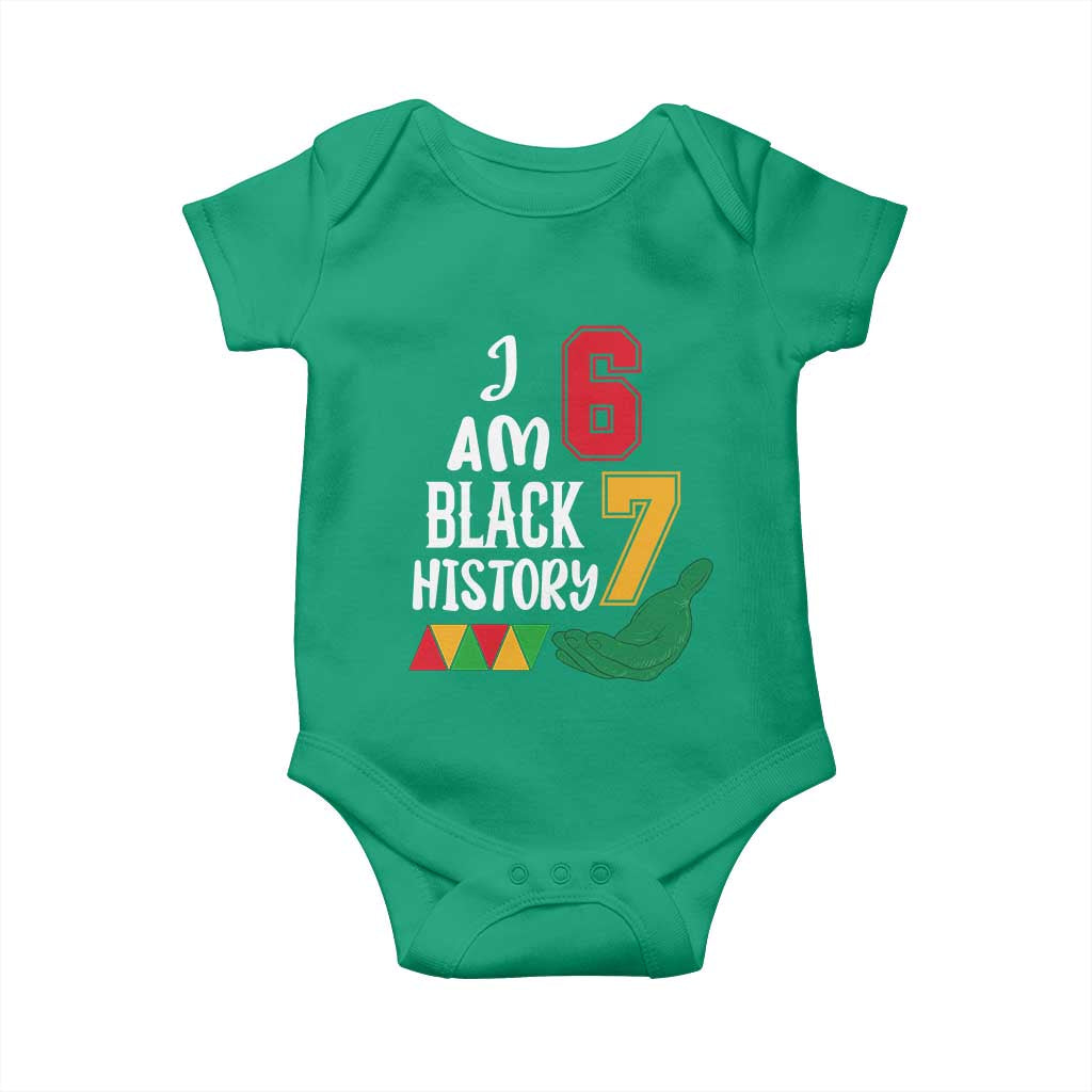 Funny Six Seven African American Baby Onesie Black History Month TS14 Irish Green Print Your Wear