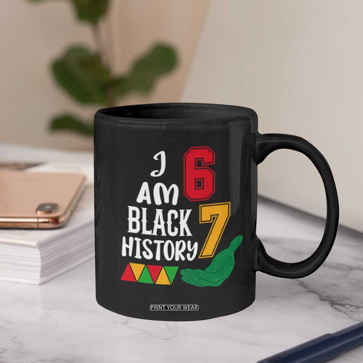 Funny Six Seven African American Coffee Mug Black History Month TS14 Print Your Wear