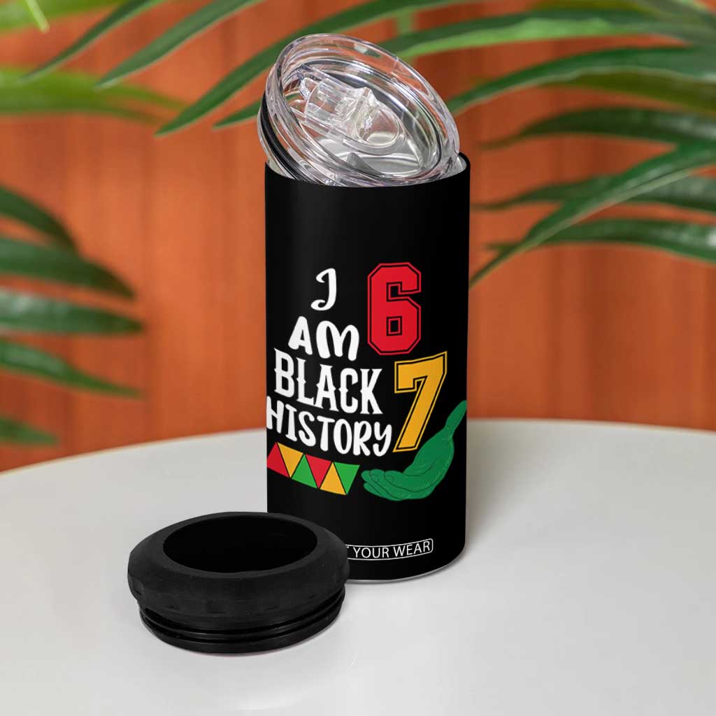 Funny Six Seven African American 4 in 1 Can Cooler Tumbler Black History Month TS14 Print Your Wear