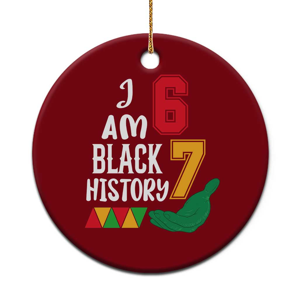 Funny Six Seven African American Ceramic Ornament Black History Month TS14 1pc Red Print Your Wear