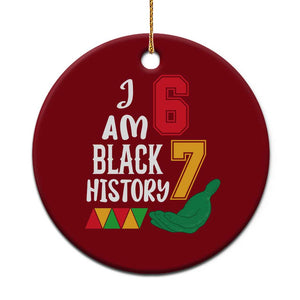 Funny Six Seven African American Ceramic Ornament Black History Month TS14 1pc Red Print Your Wear