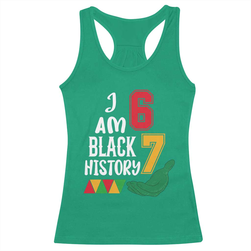 Funny Six Seven African American Racerback Tank Top Black History Month TS14 Irish Green Print Your Wear