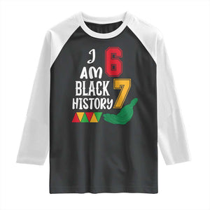 Funny Six Seven African American Raglan Shirt Black History Month TS14 Black White Print Your Wear