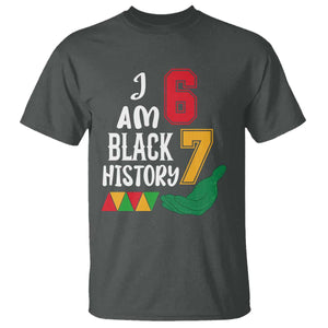 Funny Six Seven African American T Shirt Black History Month TS14 Dark Heather Print Your Wear