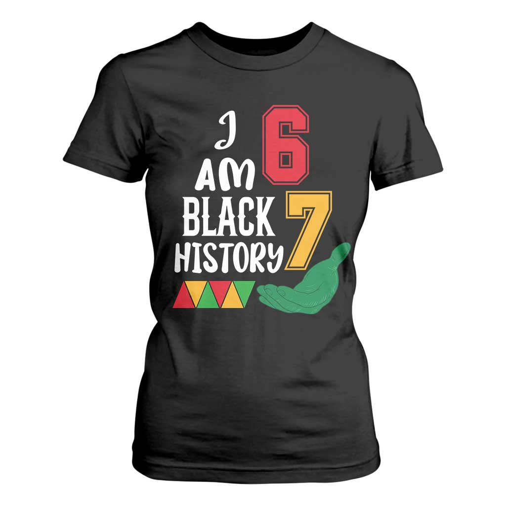 Funny Six Seven African American T Shirt For Women Black History Month TS14 Black Print Your Wear