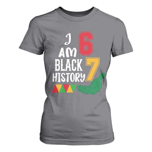 Funny Six Seven African American T Shirt For Women Black History Month TS14 Charcoal Print Your Wear