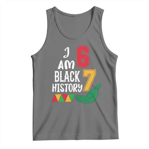 Funny Six Seven African American Tank Top Black History Month TS14 Black Heather Print Your Wear