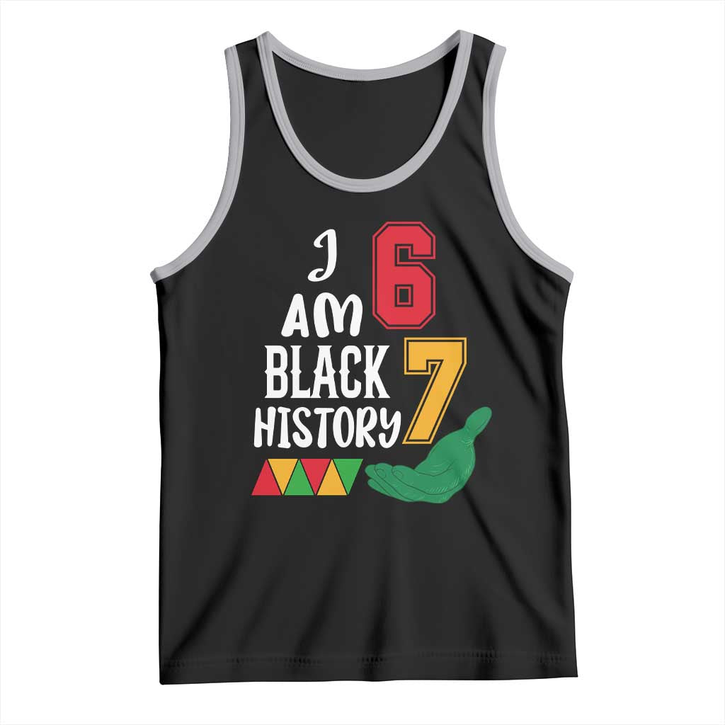Funny Six Seven African American Tank Top Black History Month TS14 Black Athletic Heather Print Your Wear