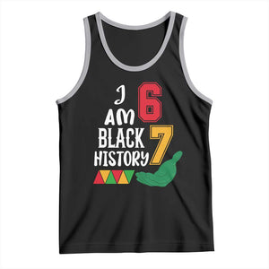 Funny Six Seven African American Tank Top Black History Month TS14 Black Athletic Heather Print Your Wear