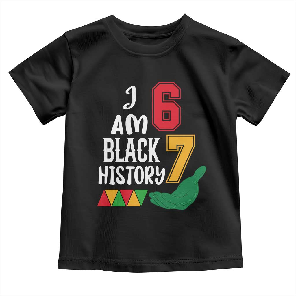 Funny Six Seven African American Toddler T Shirt Black History Month TS14 Black Print Your Wear