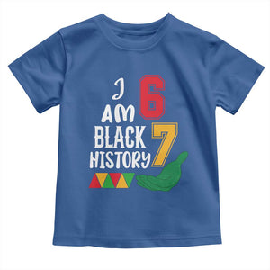 Funny Six Seven African American Toddler T Shirt Black History Month TS14 Royal Blue Print Your Wear