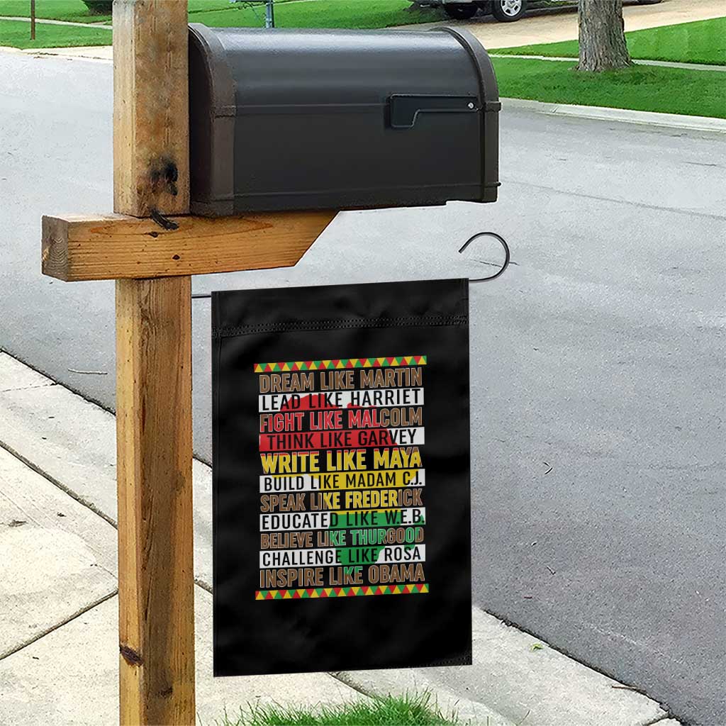 Black History Month Garden Flag Dream Like Martin Lead Like Harriet TS14 Print Your Wear