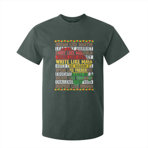 Black History Month T Shirt For Kid Dream Like Martin Lead Like Harriet TS14 Dark Forest Green Print Your Wear
