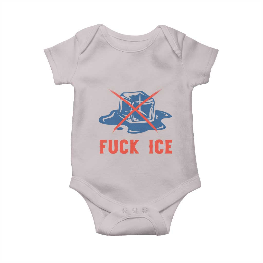 Ice Cube Anti ICE Immigration Human Rights Meme Baby Onesie TS14 Ice Gray Print Your Wear