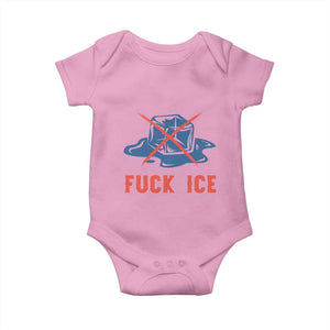 Ice Cube Anti ICE Immigration Human Rights Meme Baby Onesie TS14 Light Pink Print Your Wear