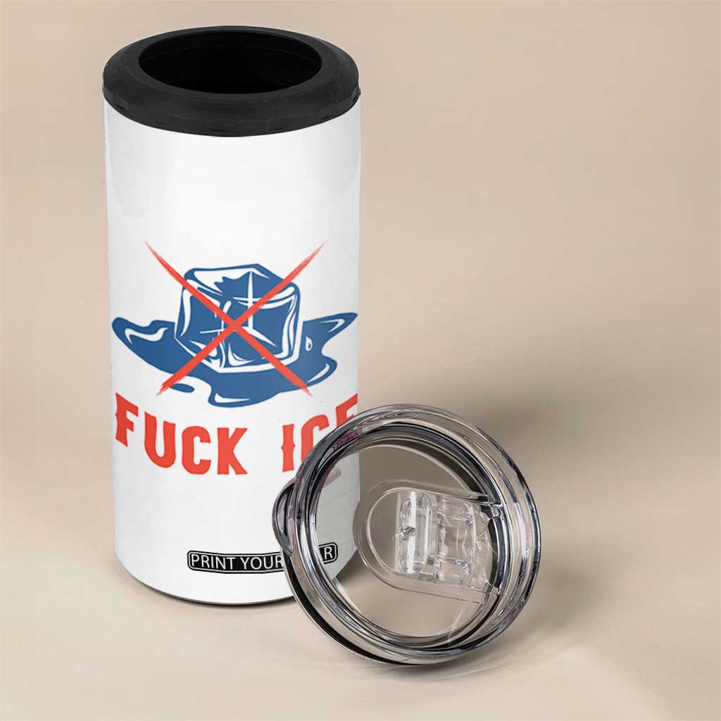 Ice Cube Anti ICE Immigration Human Rights Meme 4 in 1 Can Cooler Tumbler TS14 Print Your Wear