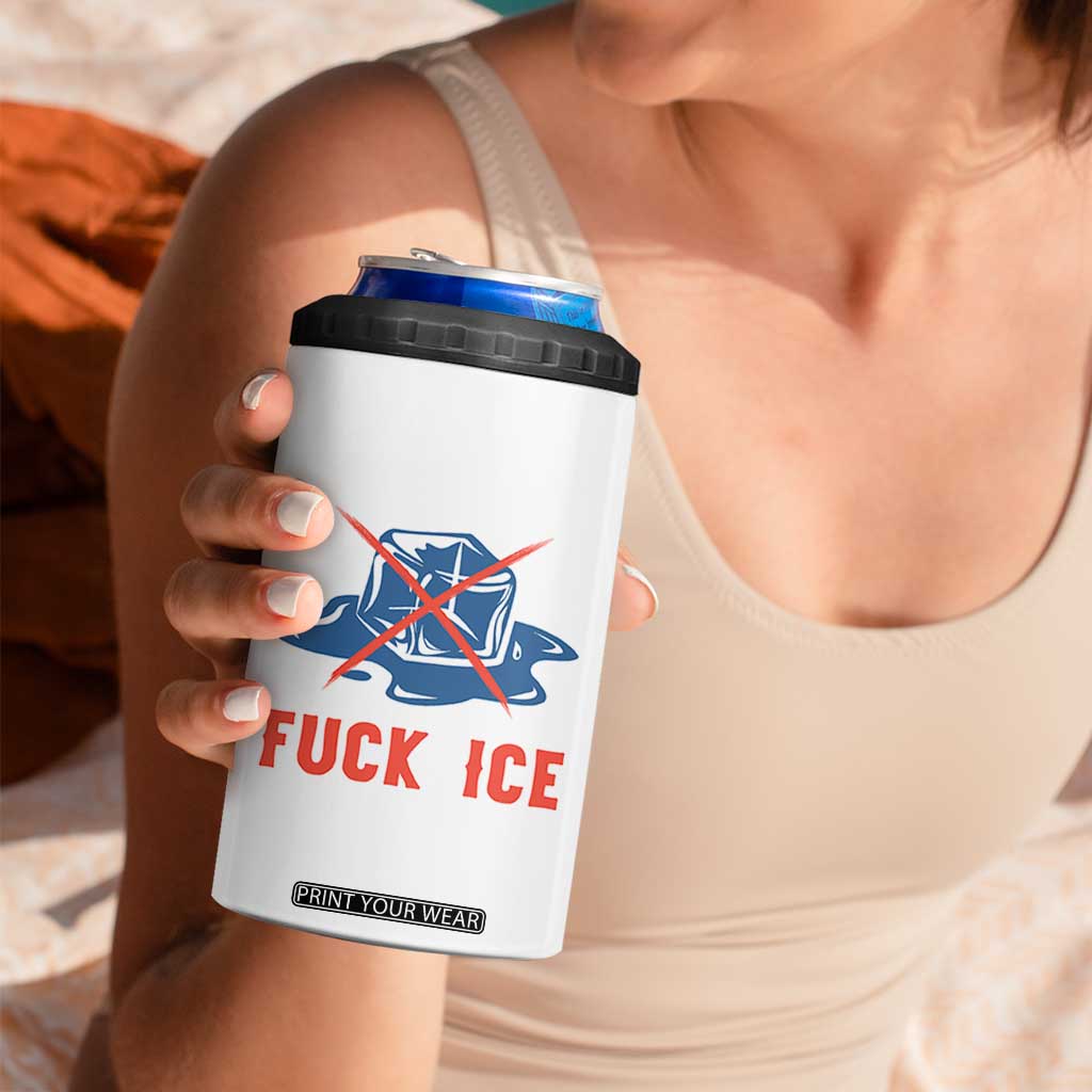 Ice Cube Anti ICE Immigration Human Rights Meme 4 in 1 Can Cooler Tumbler TS14 Print Your Wear